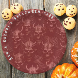 Prato De Papel Frankenstein Halloween Party Plates