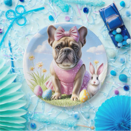 Prato De Papel Französische Bulldogge Frohe Ostern French Bulldog