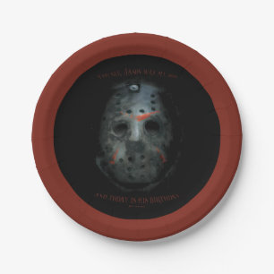 Prato De Papel Freddy vs Jason Cotação Jason Mask