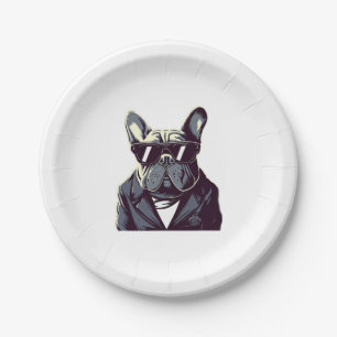 Prato De Papel Frenchie O Partido