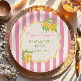 Prato De Papel Freshly Graduated Lemon Gradu Paper Plates
