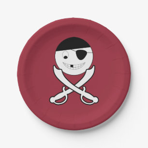 Prato De Papel Friendly Jolly Roger