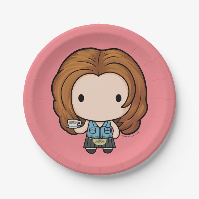 Prato De Papel FRIENDS™ | Rachel Chibi (Frente)