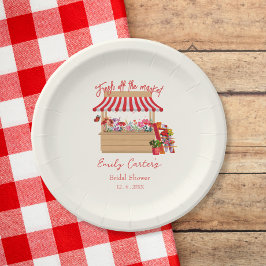 Prato De Papel Frio fresco do Chá de mercado do agricultor