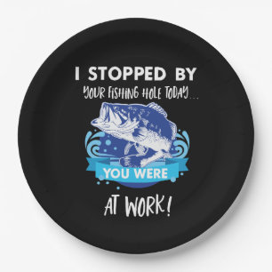 Prato De Papel Fritada de peixes da aposentadoria do aniversário