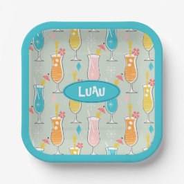 Prato De Papel Fruity Tiki Beverages