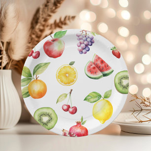 Prato De Papel Fruta de dois-tti frutti