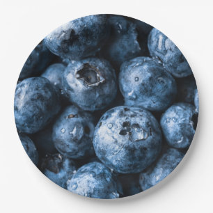 Prato De Papel Fruta de mirtilos