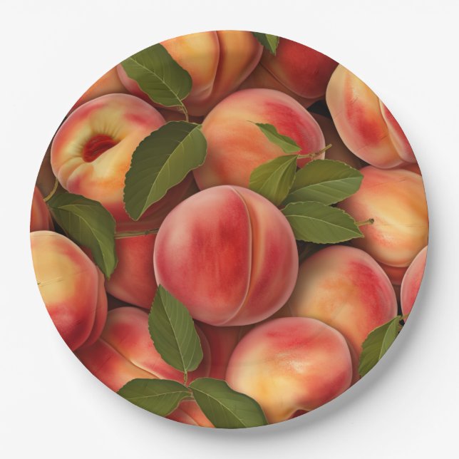Prato De Papel Fruta Fiesta - Tema de Fruta colorida (Frente)