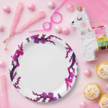 Fuchsia Sakura Brilha Papel de Pintura