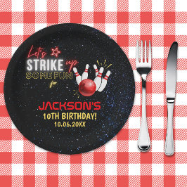 Prato De Papel Fun Bowling party for Kids