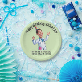 Prato De Papel FUN SMILE DOCTOR birthday antistress party