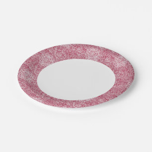 Prato De Papel Fundo de flores azuis