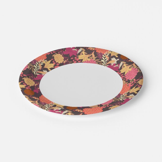 Prato De Papel Fundo floral 2 (Inclinado)