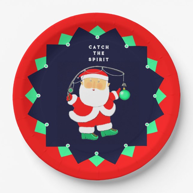 Prato De Papel Funny Christmas Holiday Party (Frente)