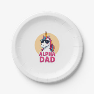 Prato De Papel Funny Unicorn Dad Laufey Men Father's Day Christma