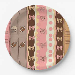Prato De Papel Fútbol Coquette Arco de Estilo Leopardo (8)