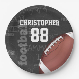 Prato De Papel Futebol americano personalizado do quadro