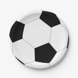 Prato De Papel Futebol de bola