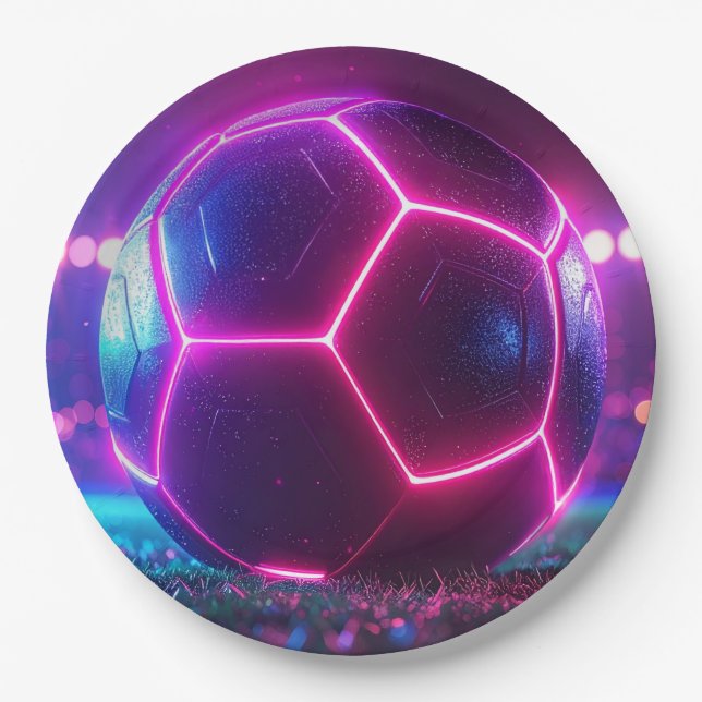 Prato De Papel Futebol de futebol (Frente)