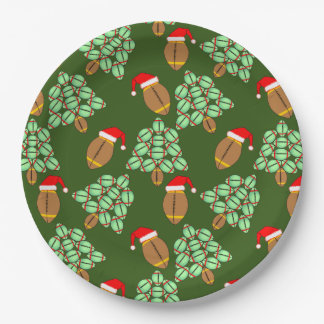Prato De Papel Futebol de Natal