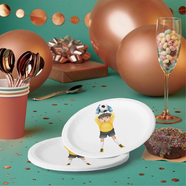 Prato De Papel Futebol Goalie (Criador carregado)