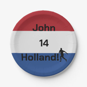 Prato De Papel Futebol holandês, personalizável