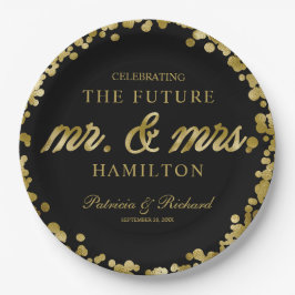 Prato De Papel Futura Noiva e Noivo Festa de Compromisso