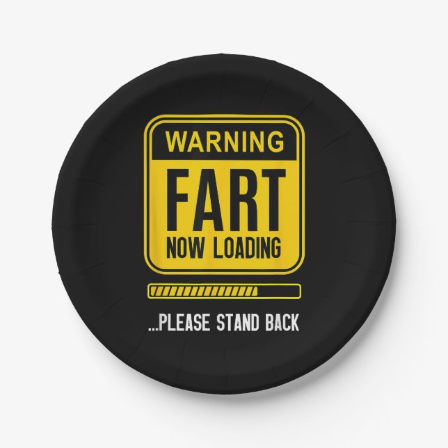 Prato De Papel Gag Engraçado (Frente)