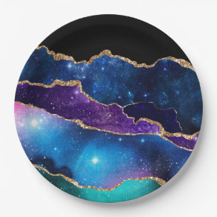 Prato De Papel Galaxy Agate Series Design 13 