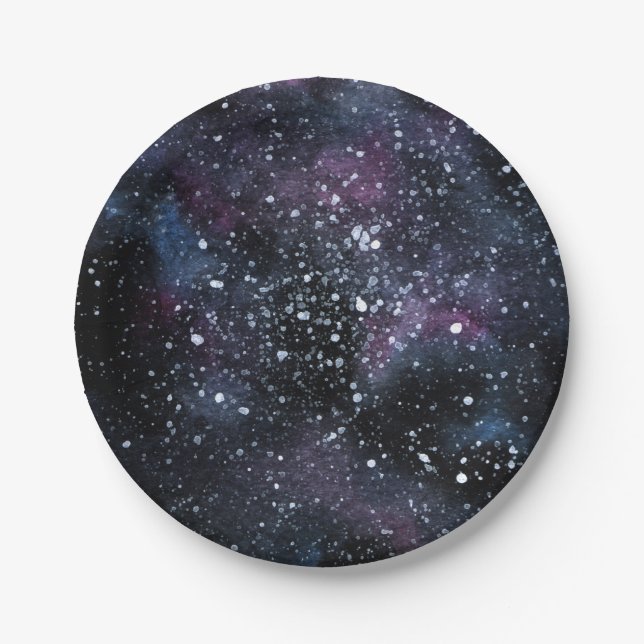 Prato De Papel Galaxy Plates Galaxy Plates (Frente)