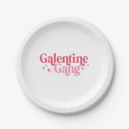 Prato De Papel Galentine Gang Paper Plates