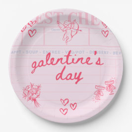 Prato De Papel Galentine’s Day Valentine Girly Invitation