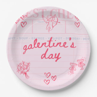 Prato De Papel Galentine’s Day Valentine Girly Invitation