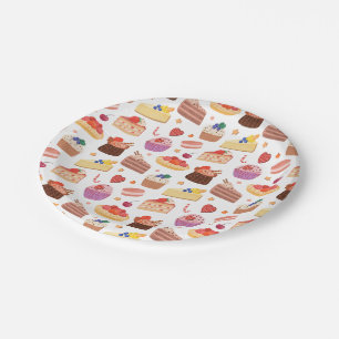 Prato De Papel Galore de Cupcakes de Tortas