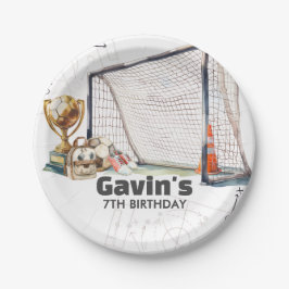 Prato De Papel Game On Soccer Boy Birthday