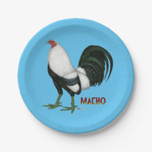 Prato De Papel Gamecock Macho Duckwing