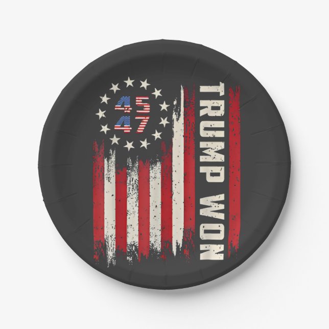 Prato De Papel Ganhámos a tristeza americana da inauguração ameri (Frente)