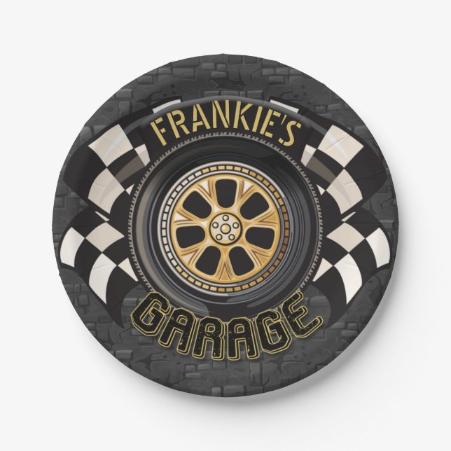 Prato De Papel Garagem de Carro de Músculo de Arco Quente com Sin (Frente)