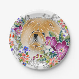Prato De Papel GARDEN DANCE Chow - Chapas de papel 2 tamanhos