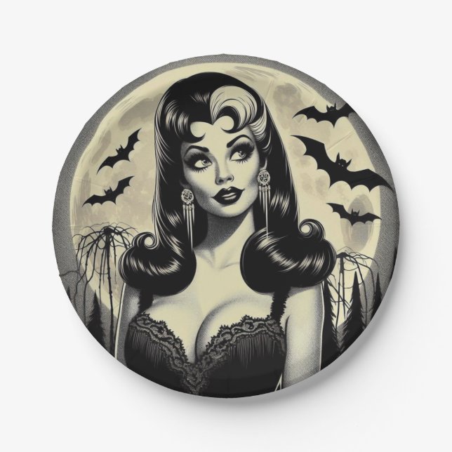 Prato De Papel Garota Gótico (Frente)