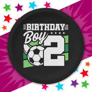 Prato De Papel Garoto segundo aniversário do Partido de Futebol d