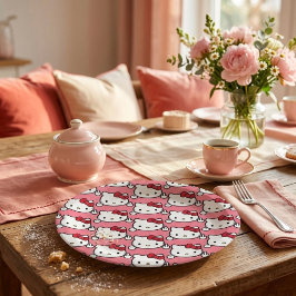 Prato De Papel Gatinha