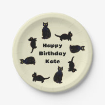 Gatinho de Gatos Pretos Cachorros Personalizados