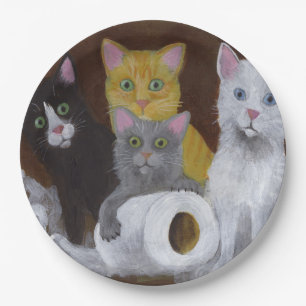 Prato De Papel Gatinhos Reproduzíveis