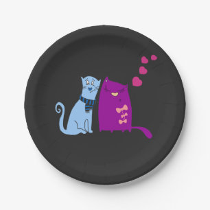 Prato De Papel Gatos bonitos adoram design