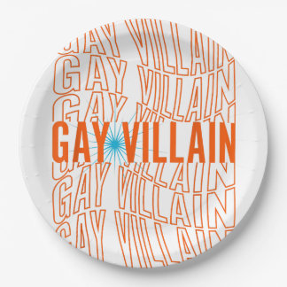 Prato De Papel Gay Villain Funny Meme LGBT Orgulho gay LGBT LGBT