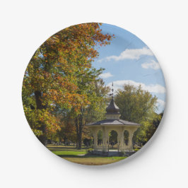 Prato De Papel Gazebo de Outono no Maple Park