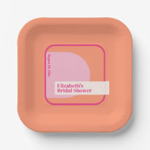 Geométrico Rosa e Laranja