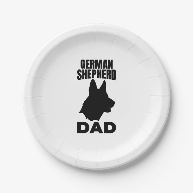 Prato De Papel German shepherd Papa (Frente)